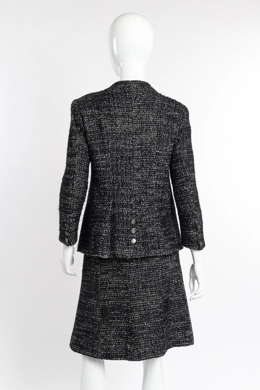 2002 F/W Bouclé Tweed Jacket & Skirt Set