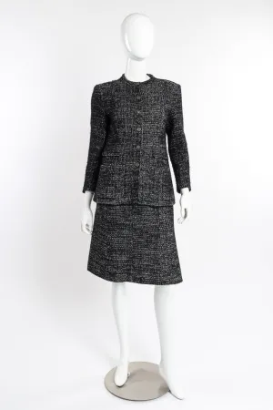 2002 F/W Bouclé Tweed Jacket & Skirt Set