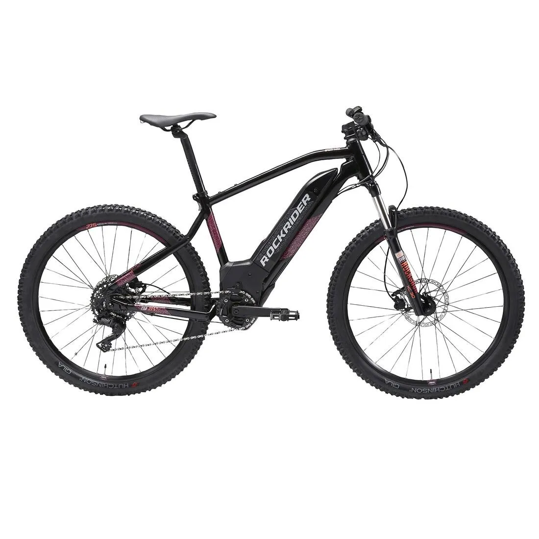 27.5" Hardtail Electric Mountain Bike E-ST520 - Black/Purple