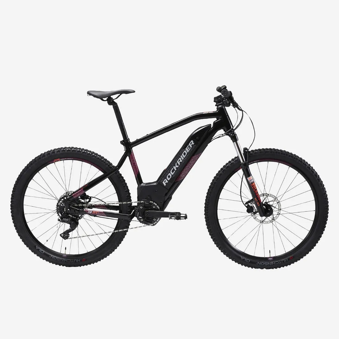 27.5" Hardtail Electric Mountain Bike E-ST520 - Black/Purple