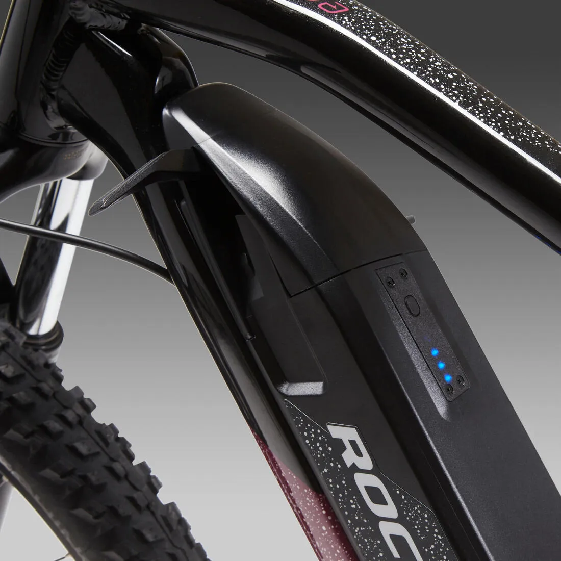 27.5" Hardtail Electric Mountain Bike E-ST520 - Black/Purple