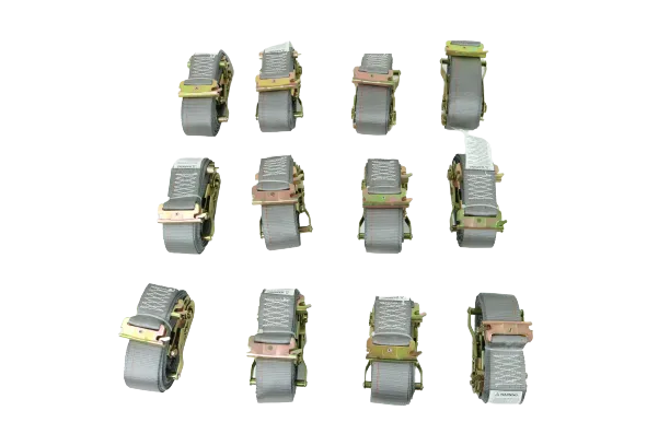 2" x 16' Grey Interior Van Strap Ratchet Assembly | Pack of 12 | E-Track Fitting