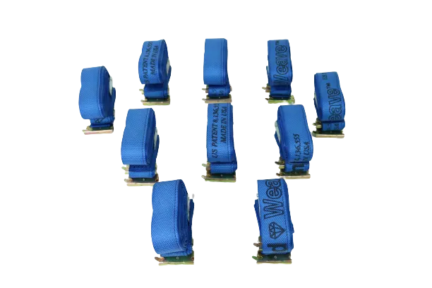2" x 20' Blue Interior Van Strap Cam Buckle Assembly with E-Track Fitting | Pack of 12