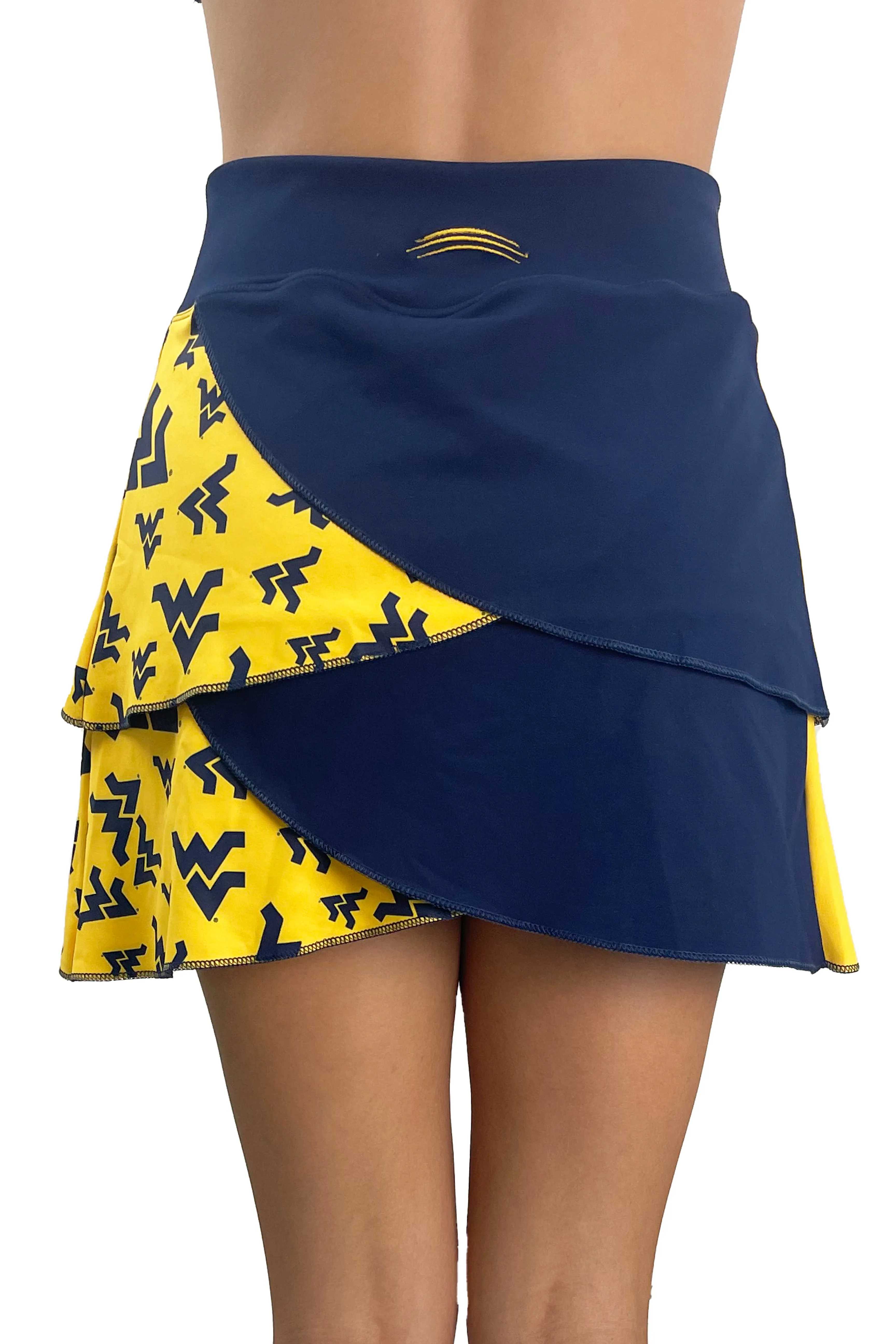 923 - West Virginia University Flying WV Performance Skort/Navy