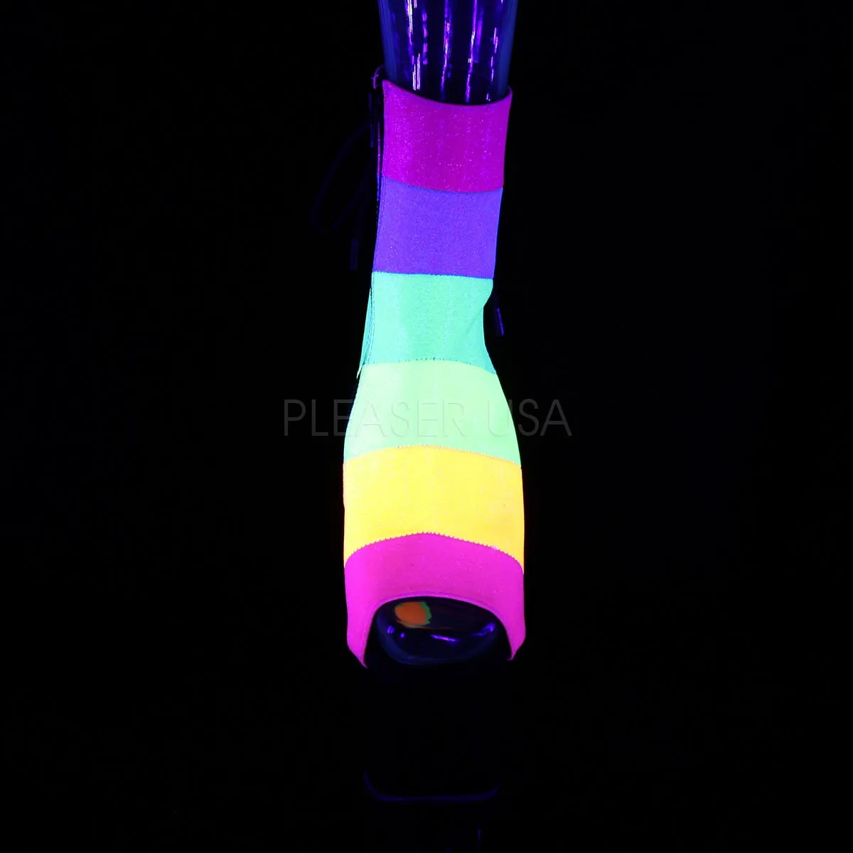 ADORE-1018RBG  Rainbow Multi Glitter/Black