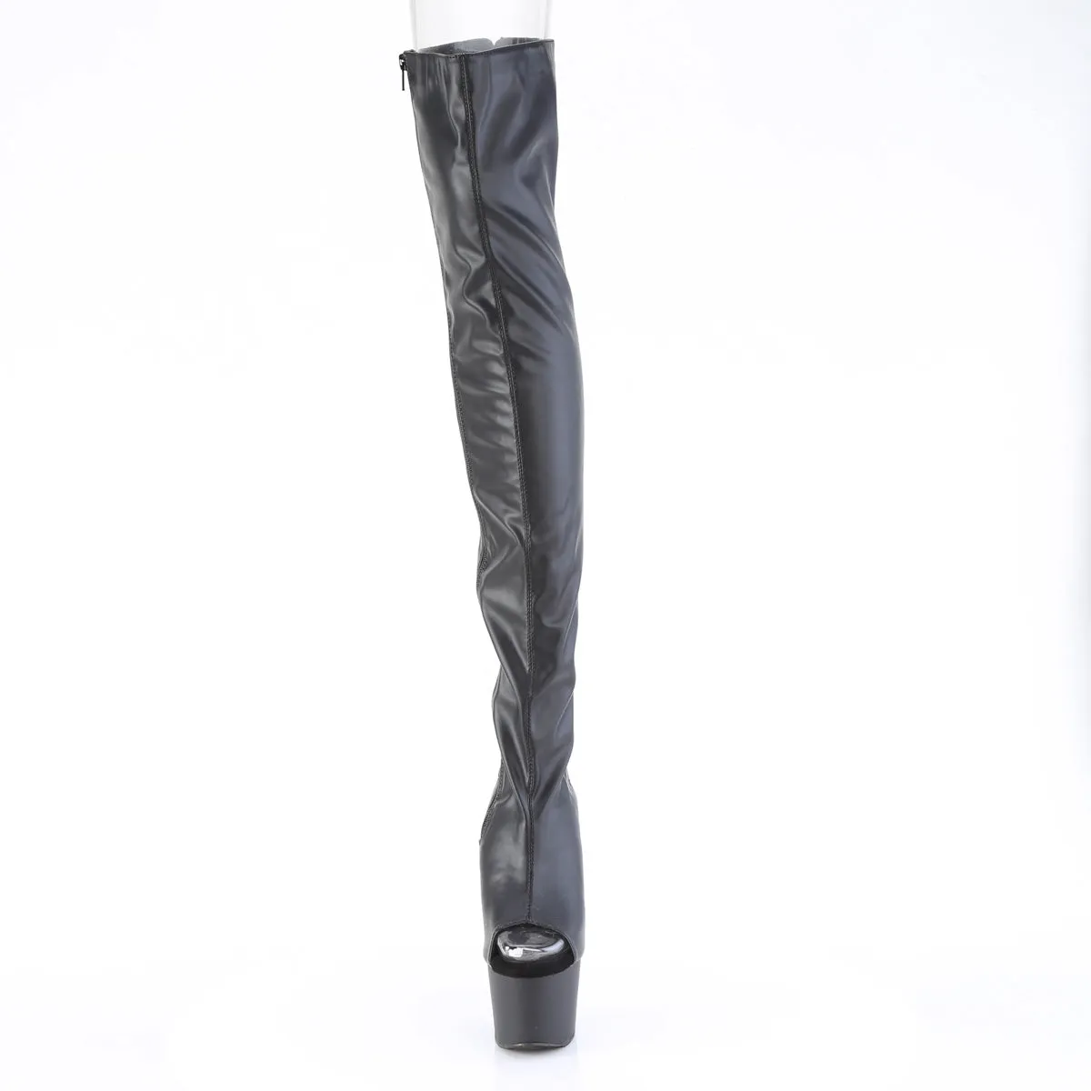 ADORE-3017  Black Stretch Faux Leather