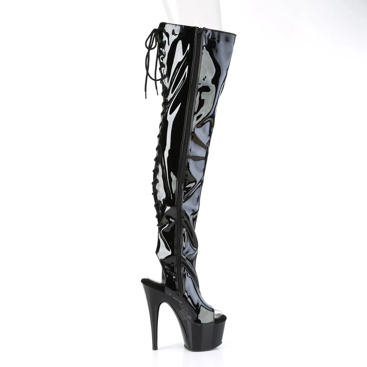 ADORE-3017  Black Stretch Patent/Black