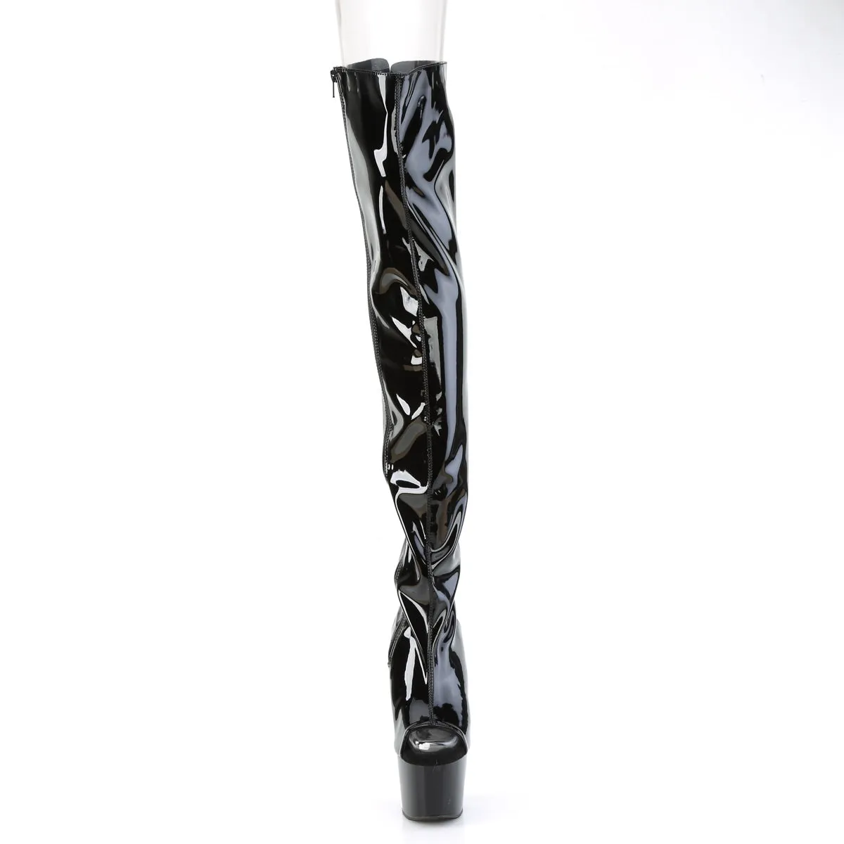 ADORE-3017  Black Stretch Patent/Black