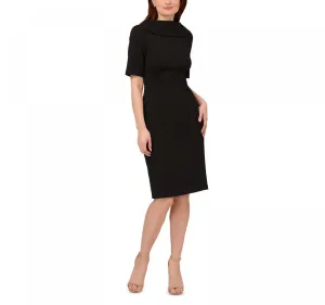 Adrianna Papell Women's Roll Neck Sheath with V Back Dress AP1D101960