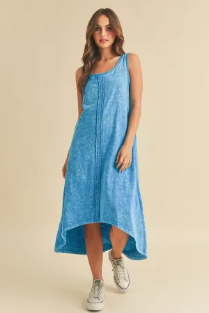 Aemi   Co High-Low Hem Scoop Neck Midi Tank Dress