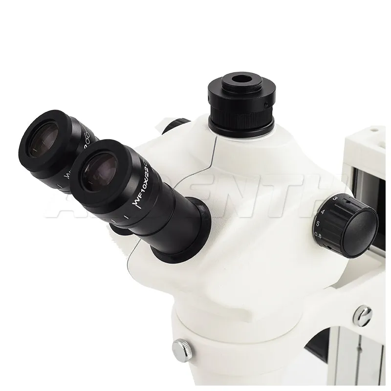 Albenth 8X-50X Track Stand Stereo Zoom Parfocal Trinocular Microscope