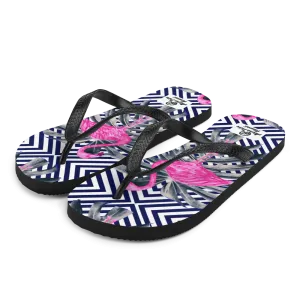 Aloha Tribe -Neon Flamingo- Flip-Flops