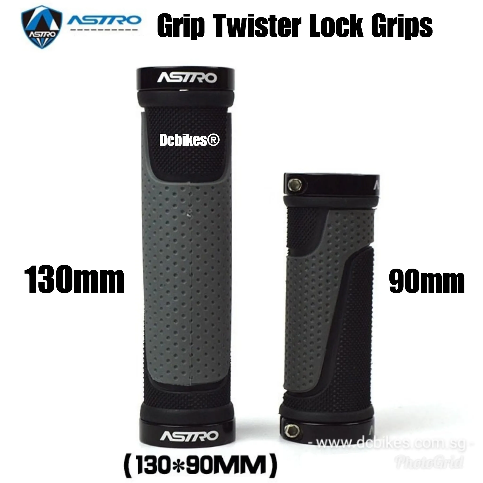 Astro 90mm X 130mm MTB Cosmic Lock On Twist Shifter Grips