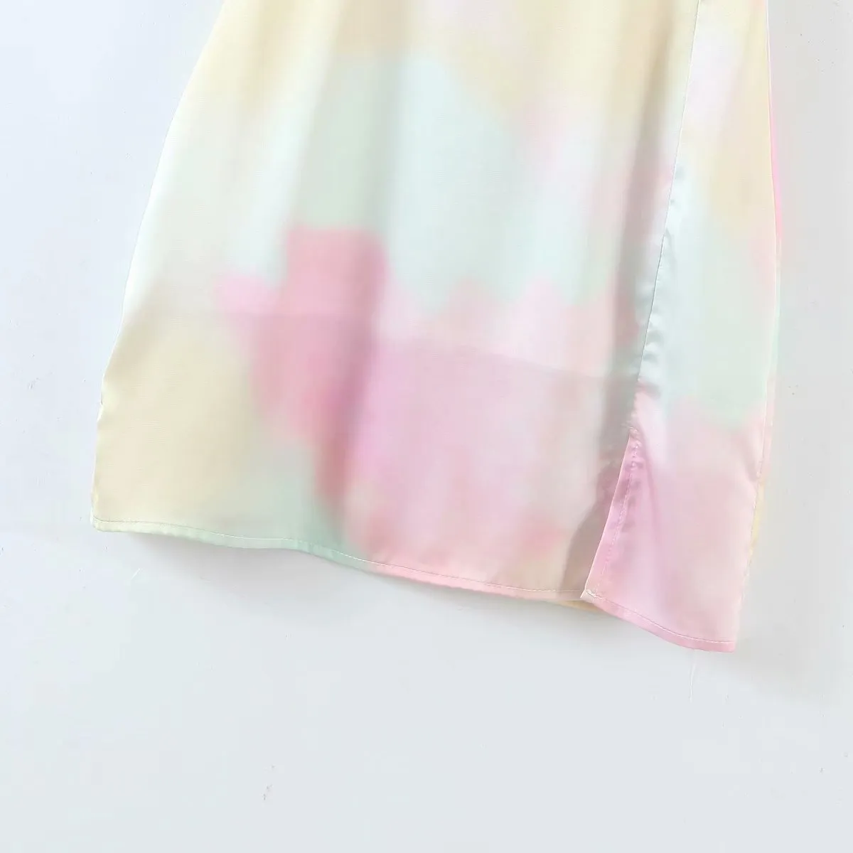 Backless Strappy Tie Dye Lace-up Party Bodycon Mini Dresses
