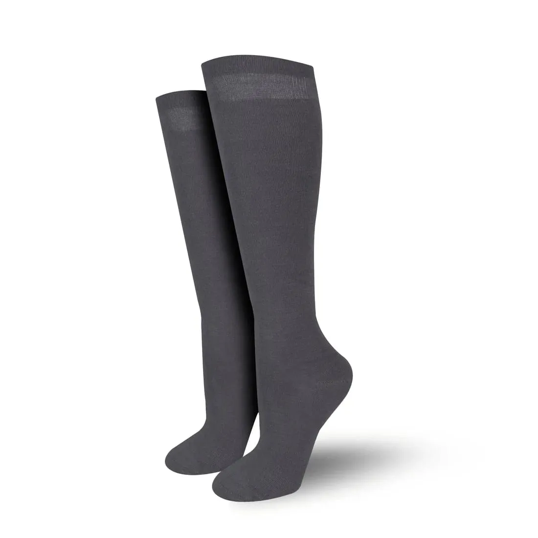 Bambukas Womens Stormy Gray Knee-High Boot Socks