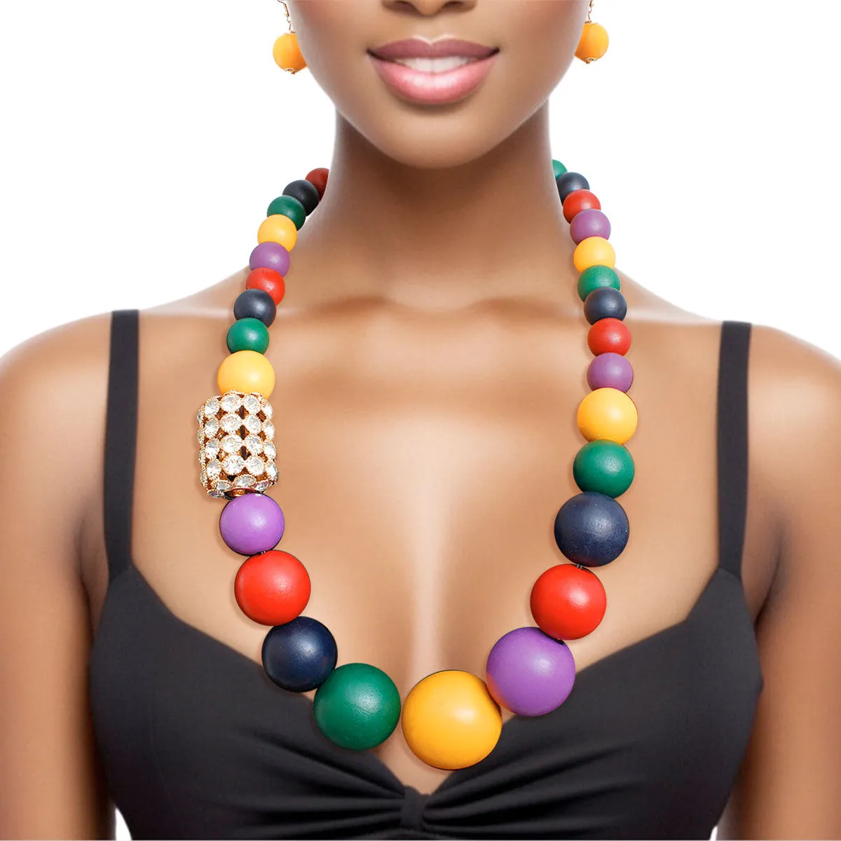 Bead Necklace Wood Set