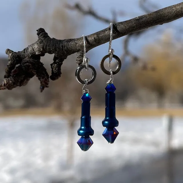 Bicycle parts earrings