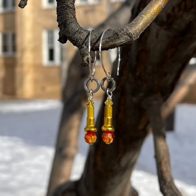 Bicycle parts earrings