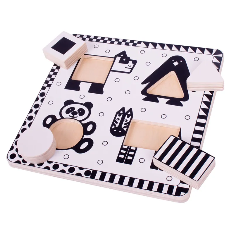 BIGJIGS | Black & White Animal Puzzle