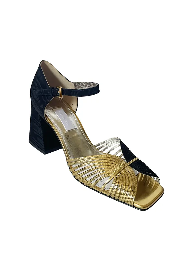 BITONE HIGH HEEL 70s SANDAL