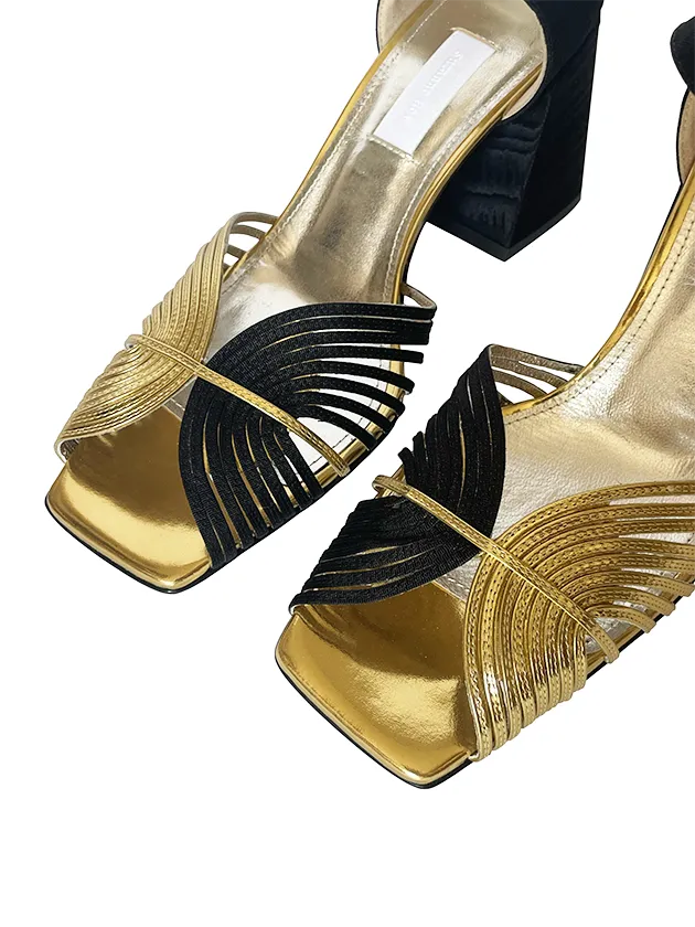 BITONE HIGH HEEL 70s SANDAL