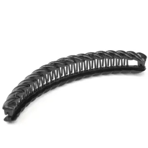 Black Barley Twist Banana Clip
