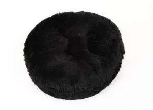 Black Shag Bagel Bed
