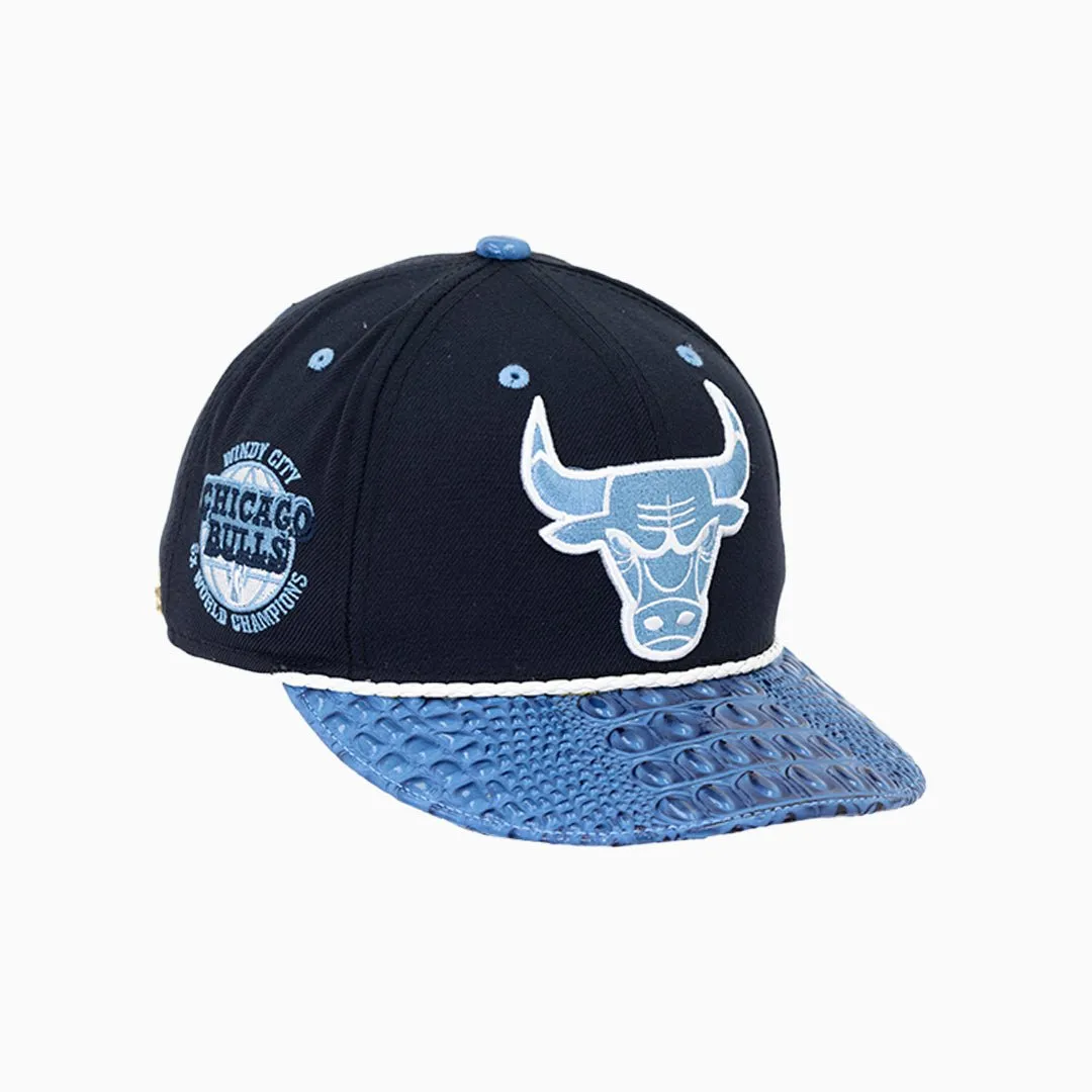Breyer's Buck 50 Chicago Bulls Hat With Leather Visor