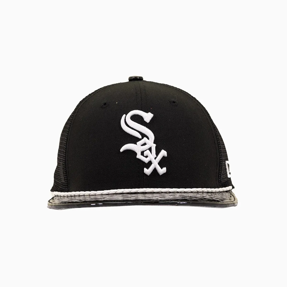 Breyer's Buck 50 Chicago White Sox Trucker Hat With Leather Visor