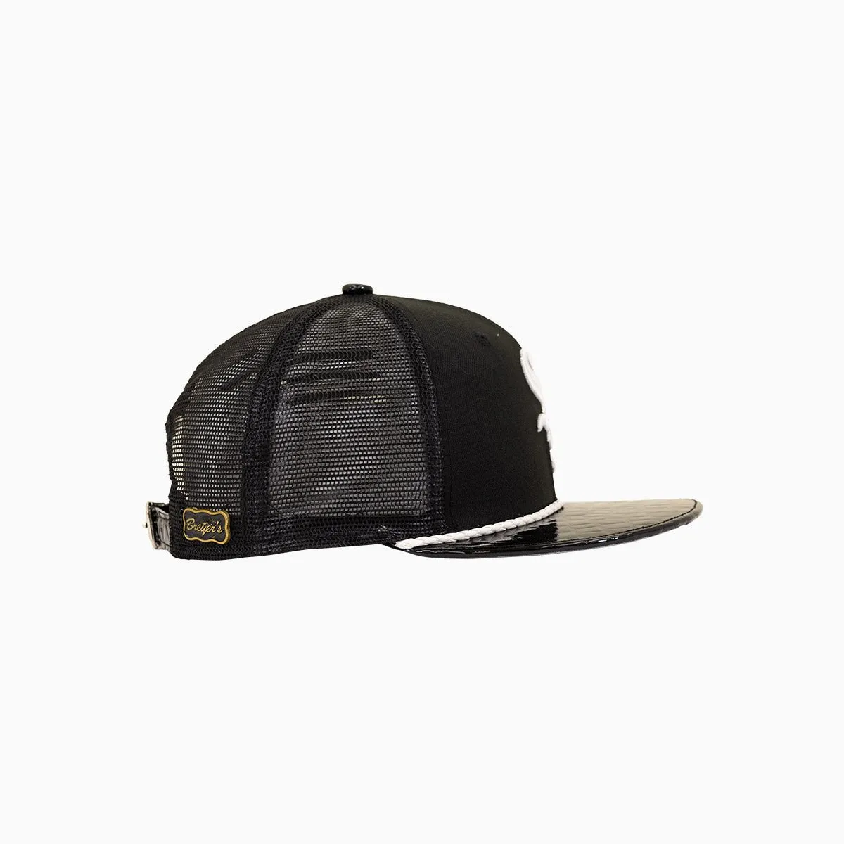Breyer's Buck 50 Chicago White Sox Trucker Hat With Leather Visor
