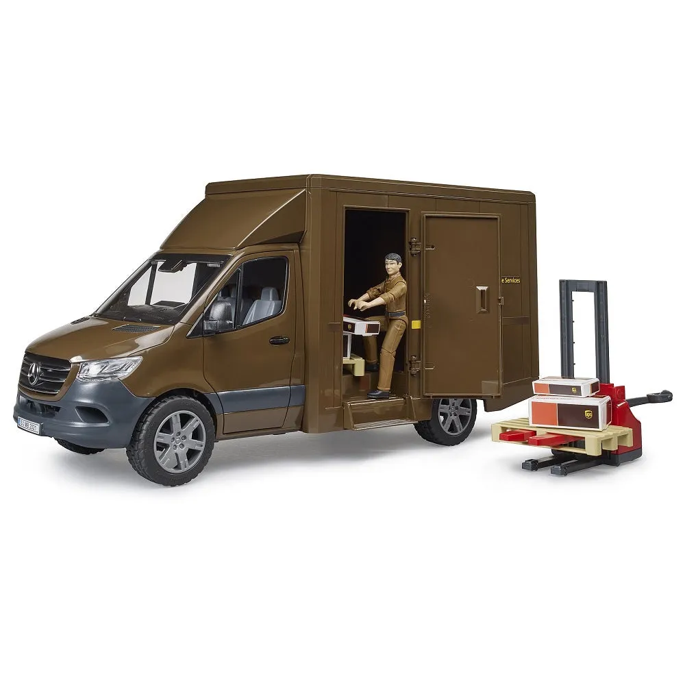 Bruder MB Sprinter UPS with Driver & Accessories