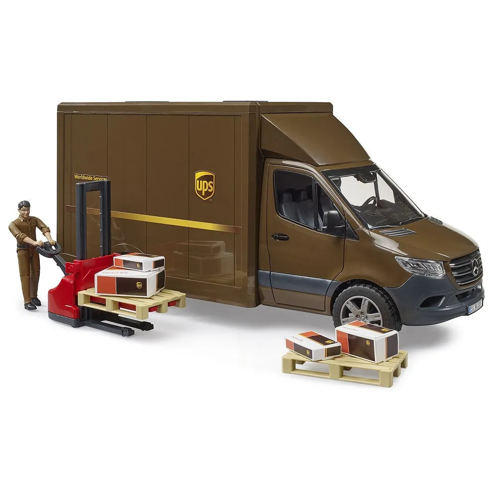 Bruder MB Sprinter UPS with Driver & Accessories