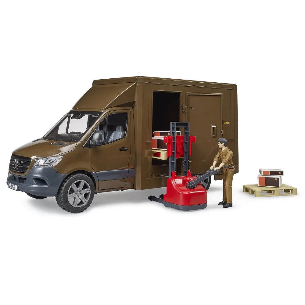 Bruder MB Sprinter UPS with Driver & Accessories