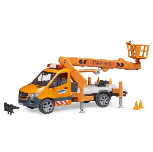 Bruder MB Sprinter with Work Platform and Light   Sound Module