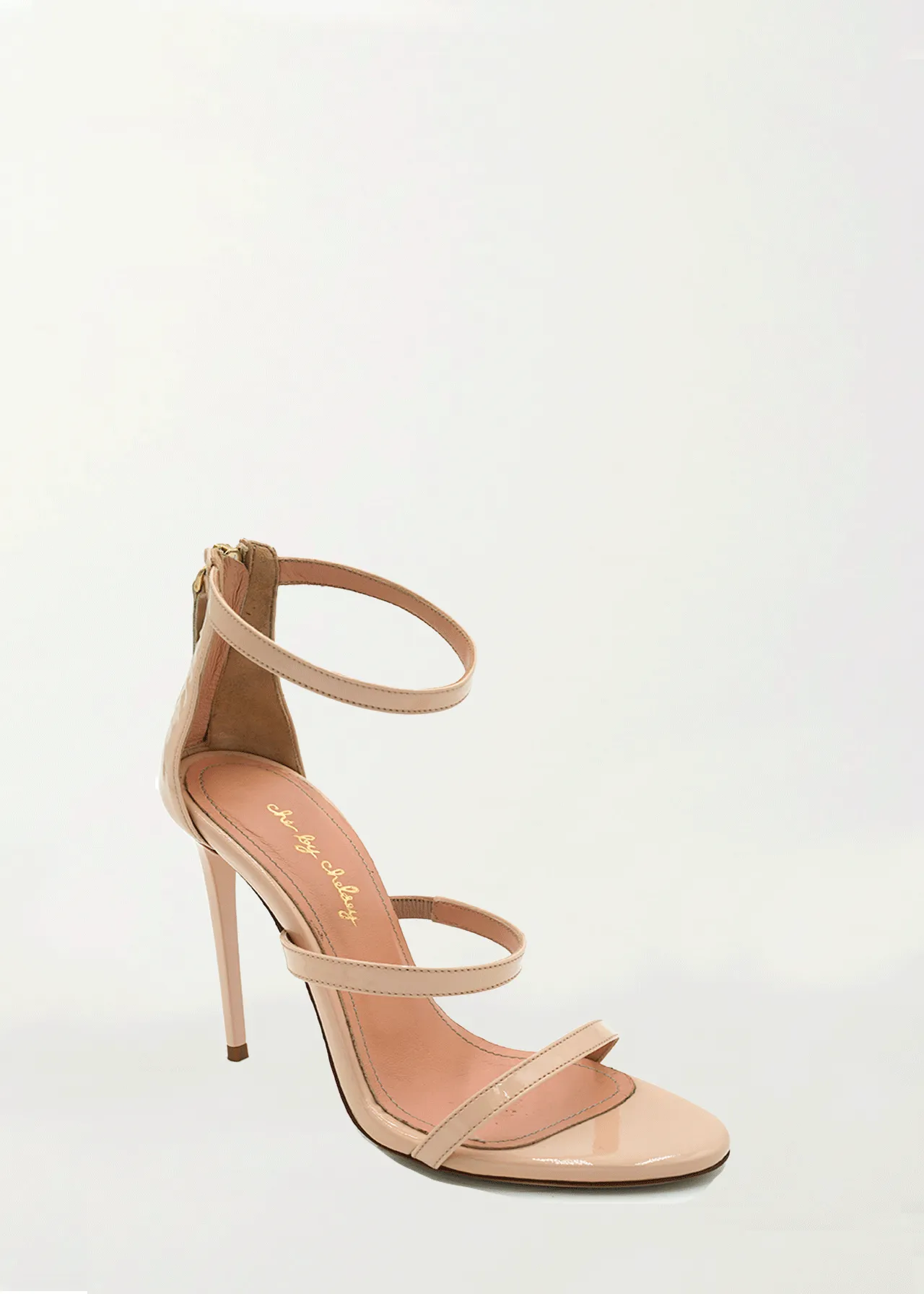Calypso Strap Heel in Nude