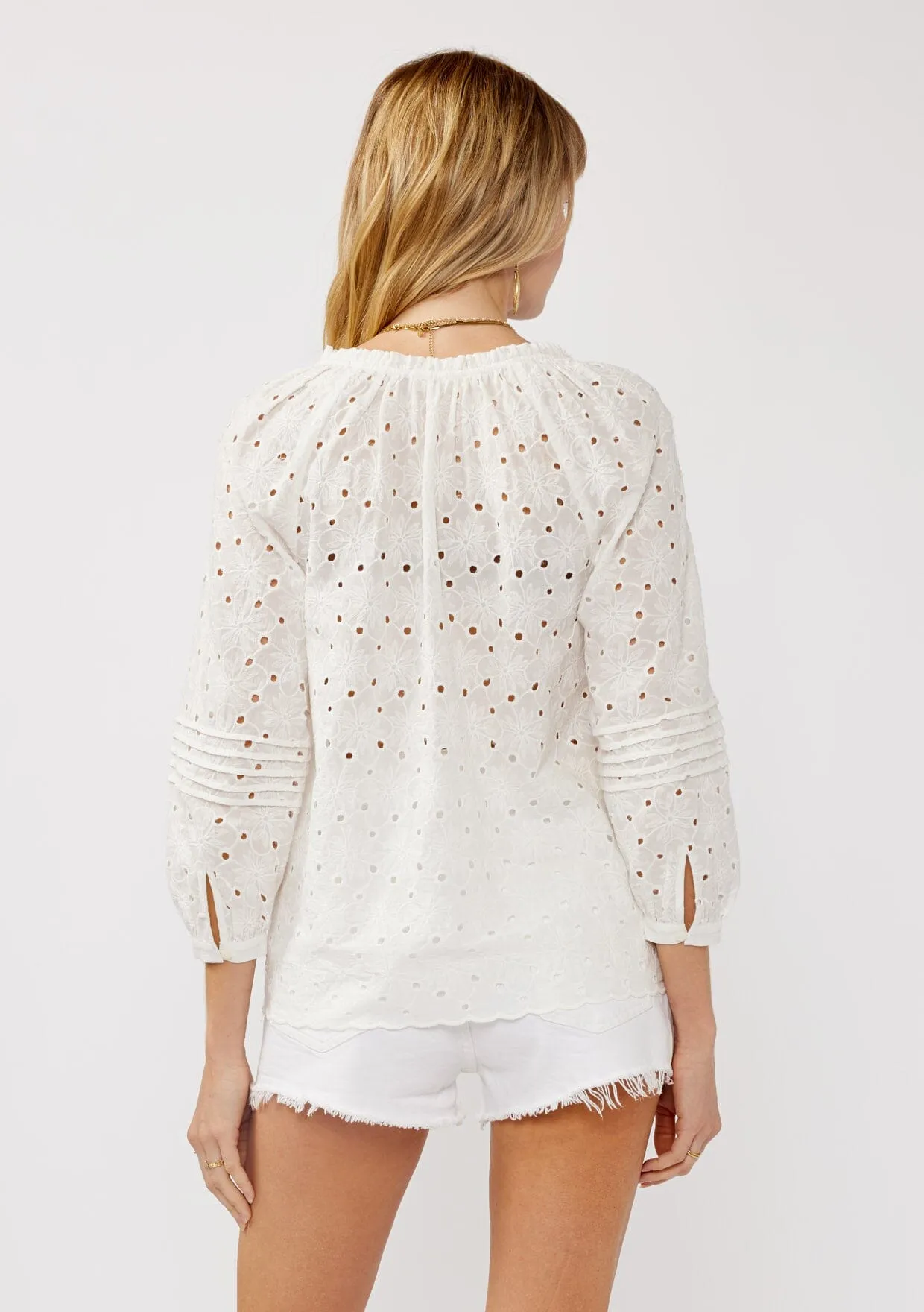 Catch The Breeze Eyelet Blouse