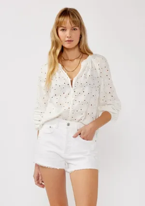 Catch The Breeze Eyelet Blouse