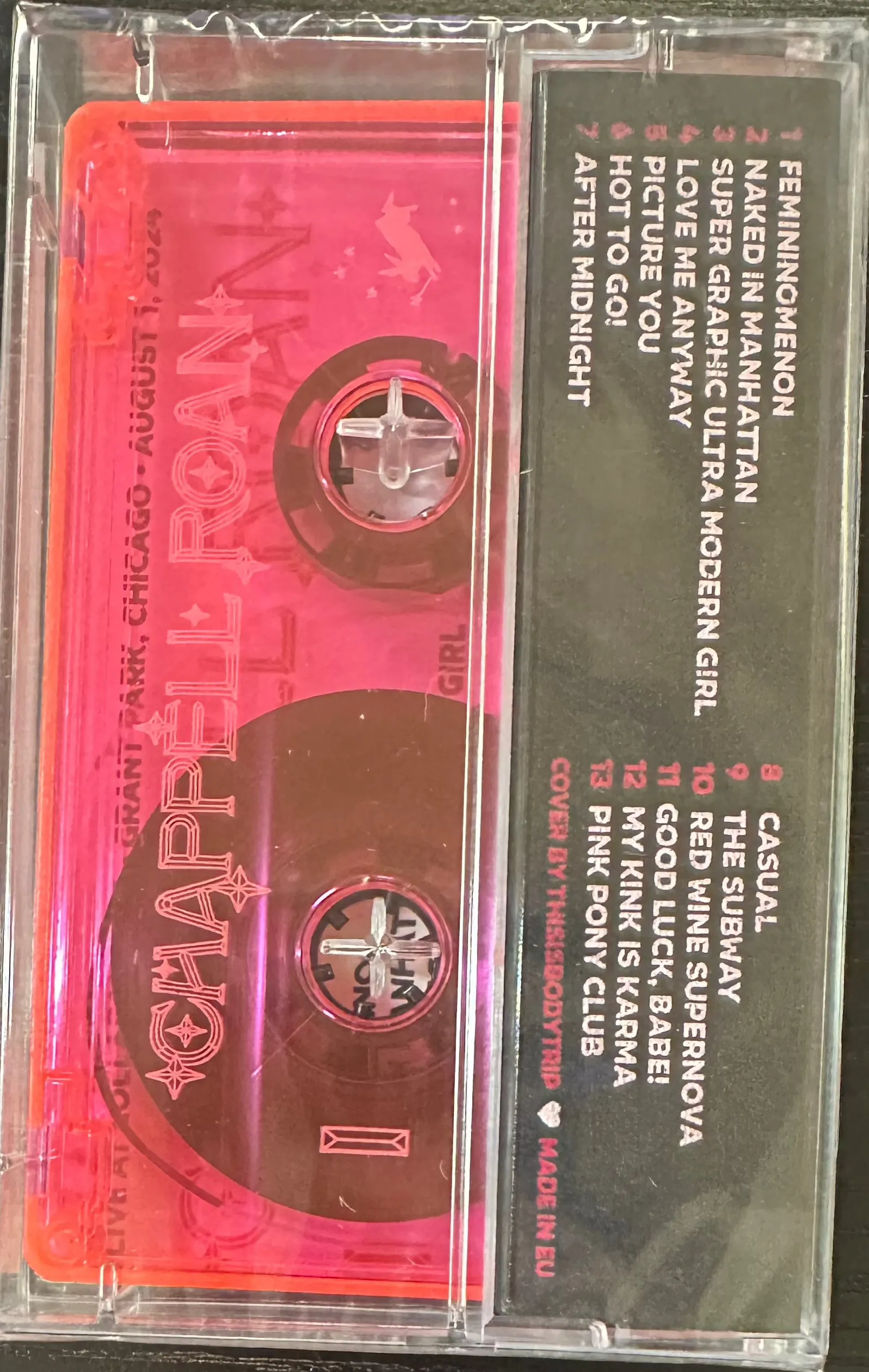 CHAPPELL ROAN - LIVE AT LOLLAPALOOZA CASSETTE *UNOFFICIAL RELEASE*