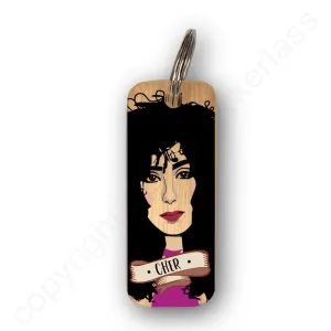 Cher Wooden Keyring