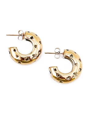 Cheryl Heart Hoop Earrings