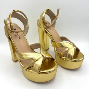 Chrome Gold Geneva Heel