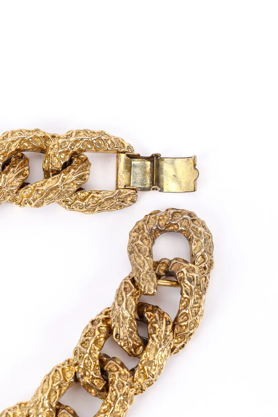 Chunky Curb Link Cabochon Necklace