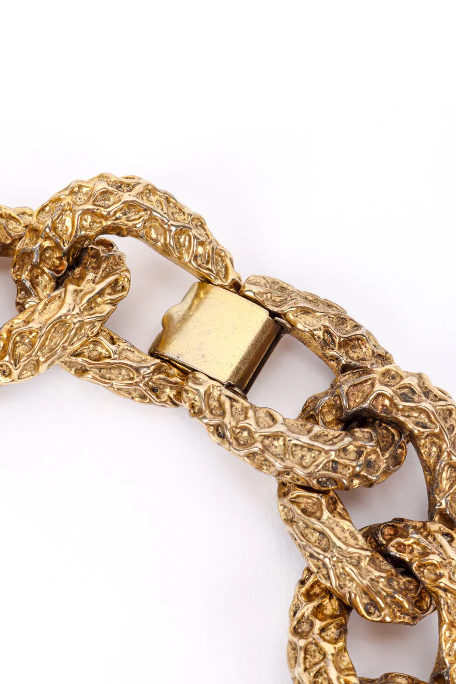 Chunky Curb Link Cabochon Necklace