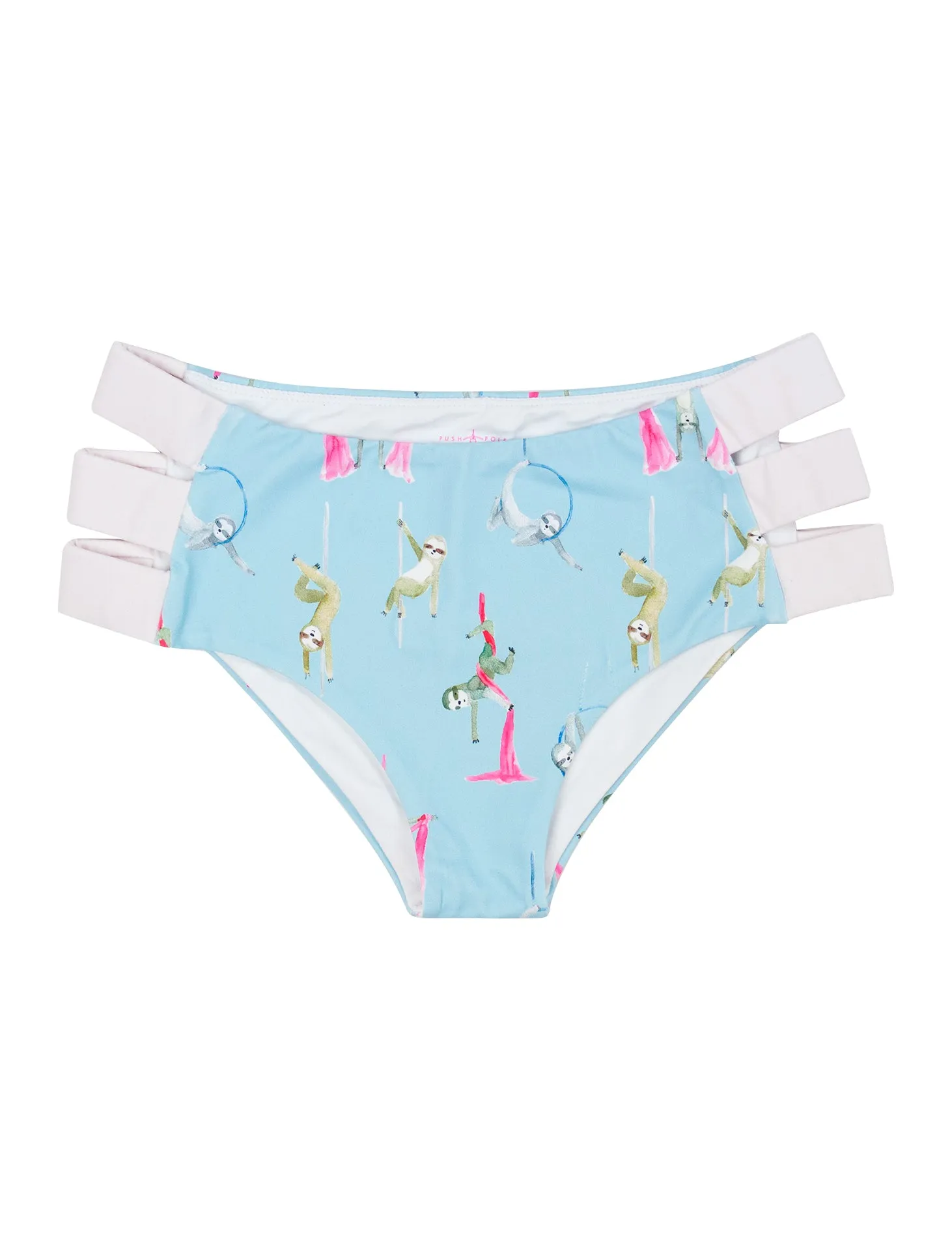 Circus Sloths Strappy Side Shorts