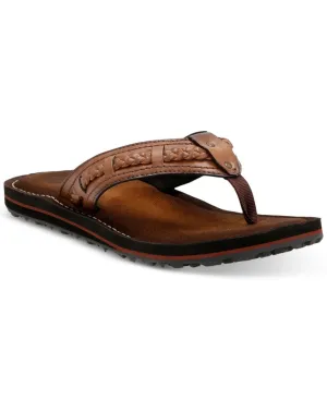 Clarks Women's Fenner Nerice Flip Flop 26125111 Honey Brown 8M