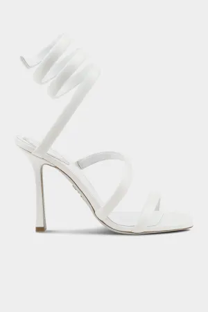 Cleopatra White Leather Sandal 105