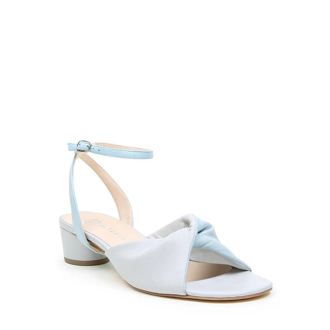 Cloud Grey Lo Twist Sandal   Agate Blue Marilyn Strap