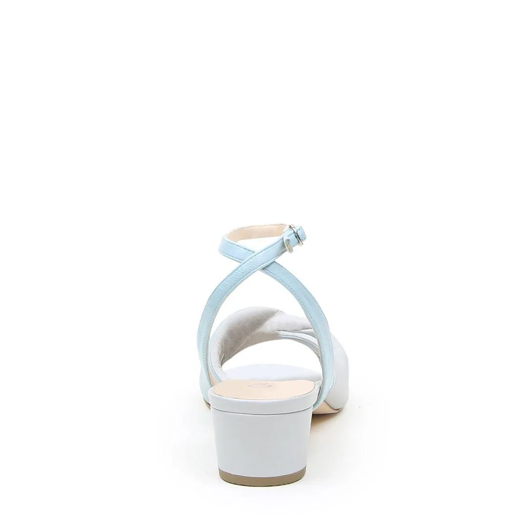 Cloud Grey Lo Twist Sandal   Agate Blue Marilyn Strap