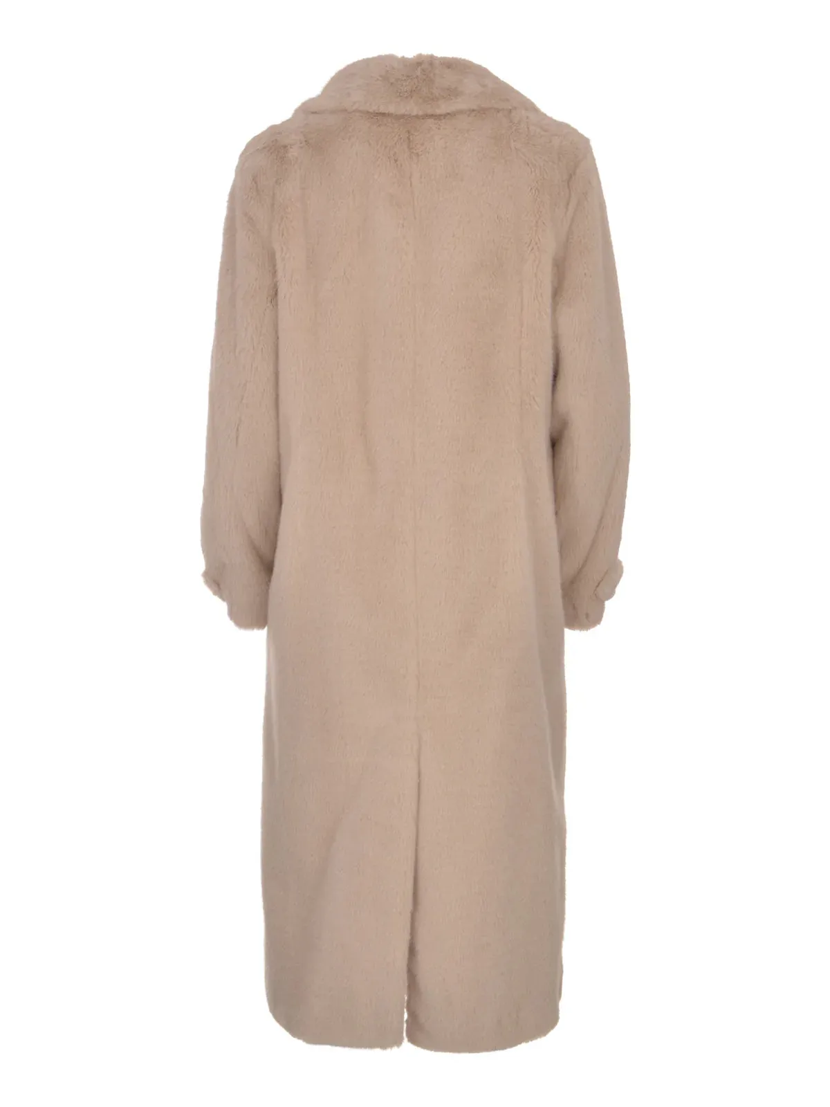 Coat in Faux Mink Fur W