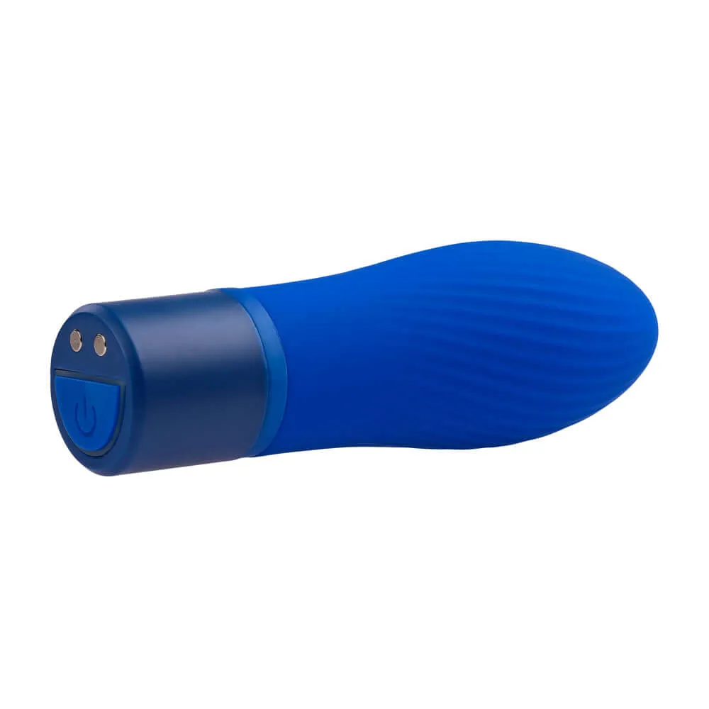 Cobalt Cutie: Powerful Textured Bullet Vibrator for Intense Pleasure